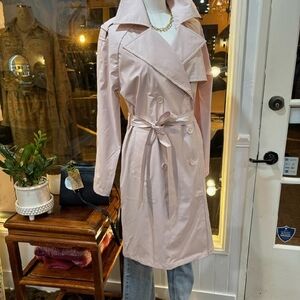 Chic Pink Trench Coat